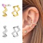 Fashion Ear Cuff Without Piercing Earrings Jewelry Bohemia C Shaped Crystal Ear Cuffs Clip Earrings for Women Wedding Jewelry
