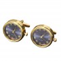 Men's Luxury Watches Cufflinks Classic French Business Shirt Accessories Fashion Rotating Clock Gold Cuff Link Anniversary Gifts