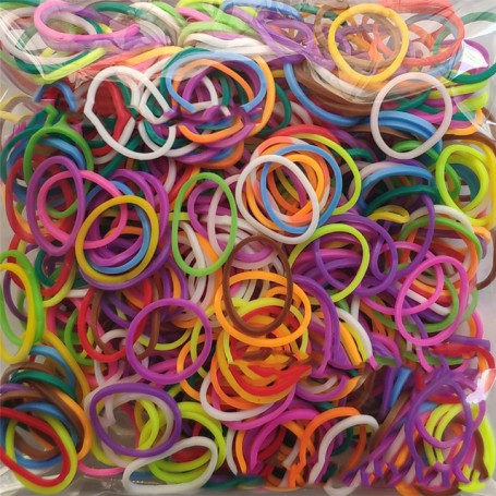Solid Jelly Color Loom Rubber Bands Bracelet For Kids DIY Toys  Rubber Loom Bands Make Manual Woven Accessories Girl Gifts