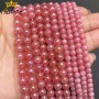 AB Pink Angelite Stone Crystal Beads Round Loose Spacer Beads For Jewelry Making DIY Bracelet Accessories 15"inch 4/6/8/10/12mm