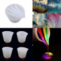 Silicone Split Cups For Paints Pouring Acrylic Paint Pour Cup 5 Channels Dividers DIY Epoxy Resin Tools For Jewelry Making Craft
