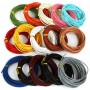 5meter/lot 1/1.5/2mm 16 Colors Genuine Round Leather Cord Thread For Bracelet Jewelry Making DIY Findings Cord String