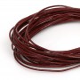 5meter/lot 1/1.5/2mm 16 Colors Genuine Round Leather Cord Thread For Bracelet Jewelry Making DIY Findings Cord String