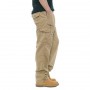 Mens Cotton Cargo Pants Plus Size Elastic Waist Multi Pockets Cargo Pant Male Work Pants Casual Outdoor Trousers Men