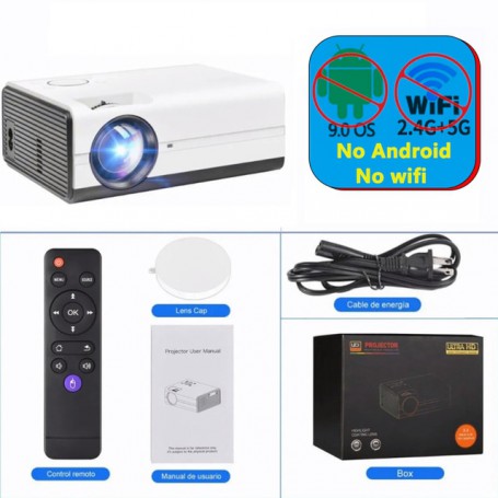 Ditong Mini Led Portable Projector 1080P with WIFI