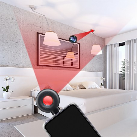 Anti-Peeping Detector Portable Mini Mobile Phone USB Alarm Hotel Infrared Anti-Surveillance Anti-Candid Shooting Pinhole Camera