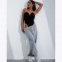 Bodysuit Woman Black Sexy V-Neck Tube Top One-Piece Top Female Tight-Fitting Bottoming Shirt Slim Top Bodysuit