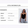 Bodysuit Woman Black Sexy V-Neck Tube Top One-Piece Top Female Tight-Fitting Bottoming Shirt Slim Top Bodysuit