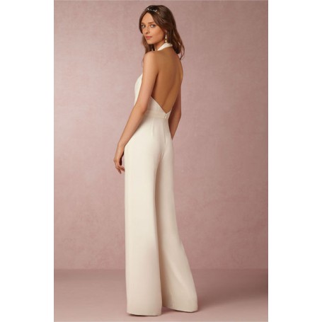 European and American Spring and Summer Elegant Mid-waist Casual Wear Sexy Sleeveless Backless Women's Jumpsuit