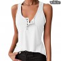 Summer Women'S Vest Solid Color Stitching V-Neck Camisole Women'S Knitted Short Slim Sleeveless Shirt Women'S Casual Top