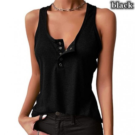 Summer Women'S Vest Solid Color Stitching V-Neck Camisole Women'S Knitted Short Slim Sleeveless Shirt Women'S Casual Top