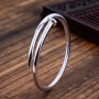 S925 Sterling Silver Jewelry, Punk Style Luxury Brand Couple Opening Bangle Men's and Women's Exquisite Engagement Party Gifts
