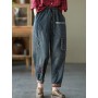 High Waist Casual Jeans Women New Arrival Spring Korean Style Vintage Embroidery Loose Female Denim Harem Pants Trousers