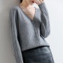 Cashmere cardigan women's knitted