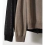 Cashmere knitted cardigan women's thin long sleeve loose outside with lazy style cashmere sweater round neck sweater coat