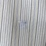 Shirt summer vertical striped mulberry silk cotton blend structured loose Tops for women
