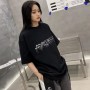 Spring and Summer New Dissolving Letters Pure Cotton Loose Short Sleeve T-shirt for Men and Women