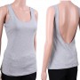 Summer O-Neck Women Tank Tops Back Deep-V Sexy Backless Slim Ladies Vest Casual Solid Color Sleeveless Tank Top Tee