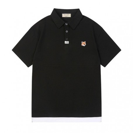 High Quality Mens Shirt Brand Fox Embroidery Logo Appliqued Cotton Casual Polo T Shirt Summer Fashion Short Sleeve Men Top