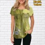 Summer New Women's Clothing 3D Floral Print T-shirt Fashion Art Pattern Print Short Sleeve Daily Casual Women's T-shirt