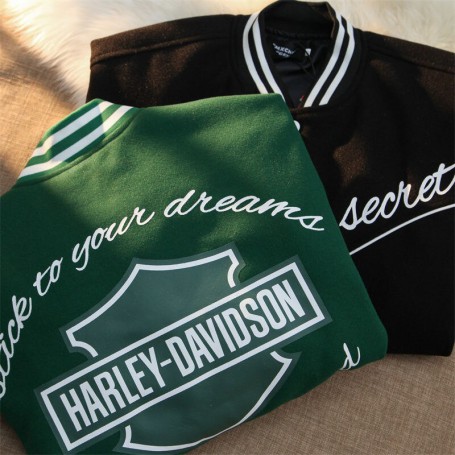 Spring new European and American high street baseball uniforms sweater men and women American street all match woolen