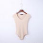 Summer Jumpsuit Romper Bodysuit Women Sexy Bodysuit Female Overalls Short Sleeve Playsuit Coveralls Sexy Backless Playsuit