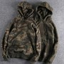 Camouflage Men's Pullover Hooded Sweatshirts High Street Oversized Casual Pullover Hoodie Military Casual Versatile Sports Tops