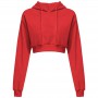 Ladies Spring And Autumn Sweater Hoodie Women's Top Fashion Women Long-sleeved Solid Color Short  Cropped Hoodie