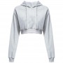 Ladies Spring And Autumn Sweater Hoodie Women's Top Fashion Women Long-sleeved Solid Color Short  Cropped Hoodie