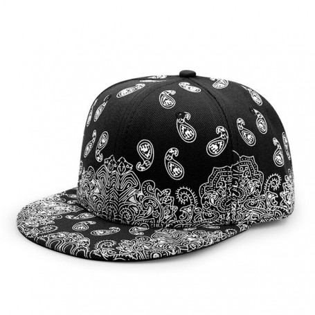 Baseball Cap Hats Fashion Paisley Flat-Brimmed Cap Hip Hop Men's Women's Hip Hop Flat-Top Cap Performance Casual Hat