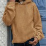 Women Solid Color Hoodies Oversize Hooded Autumn Female Warm Loose Hoodie Sweatshirts Lady Sweatershirt