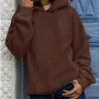 Women Solid Color Hoodies Oversize Hooded Autumn Female Warm Loose Hoodie Sweatshirts Lady Sweatershirt