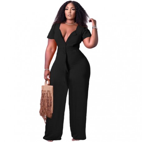 Women's Casual Wide Leg Jumpsuit Fashion