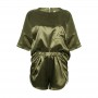 New Satin Silk Women Sets Pockets T Shirts and Elastic Waist Shorts Suit Pajama  Spring Summer 2 Piece Set Homewear M0252
