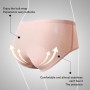Women Solid Stretchy Briefs Lady Girls Exquisite Ice-silk Sexy Mid-rise Panties Women Underwear Underpants Short Pants