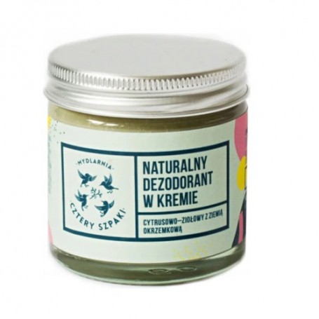 Naturalny dezodorant w kremie z ziemią okrzemkową Cytusowo-Zio