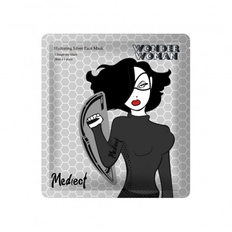 Wonder Woman Hydrating Silver Face Mask nawilżająca srebrna ma