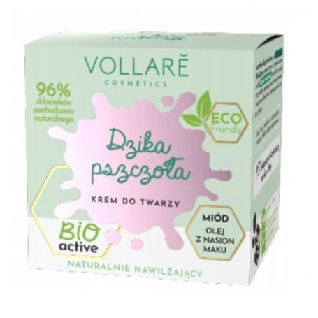 Dzika Pszczoła naturalnie nawilżający krem do twarzy Miód i 