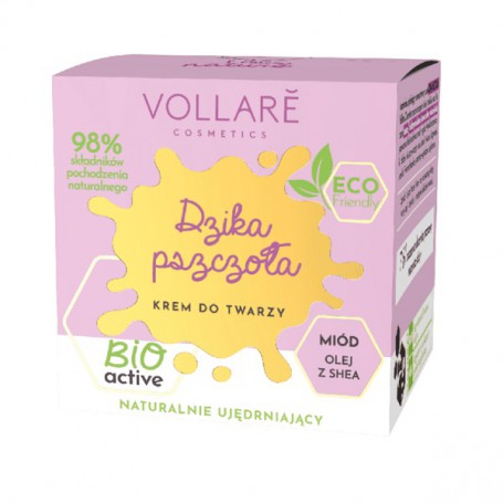 Dzika Pszczoła naturalnie ujędrniający krem do twarzy Miód i