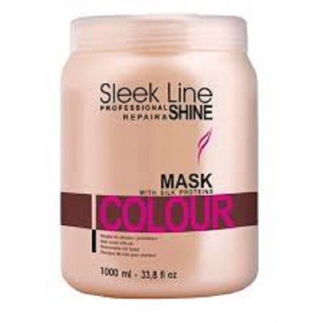 Sleek Line Colour Mask maska z jedwabiem do włosów farbowanych