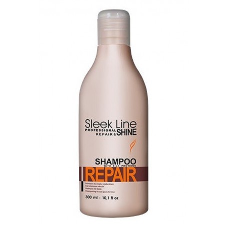Sleek Line Repair Shampoo szampon z jedwabiem do włosów zniszc