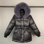 Winter Women Parkas 90% White Duck Down Jacket Large Real Raccoon Fur Collar Hooded Warm Women's Feather Coat Outwear Black