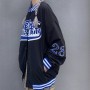 European and American alphabet embroidery jackets women street hip-hop baseball uniform coats  couple casual all-match jacket