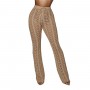 Women Summer Beach Knitted Hollow Out Pants See Through Mesh Crochet Flare Pant Sexy Bodycon Party Trousers Beach Wear