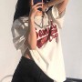 Letter Oversized T-shirts Women Half Sleeve T Shirt Summer Loose Korean Fashion Graphic Tshirt Harajuku  Tops Tees New