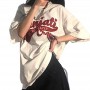 Letter Oversized T-shirts Women Half Sleeve T Shirt Summer Loose Korean Fashion Graphic Tshirt Harajuku  Tops Tees New