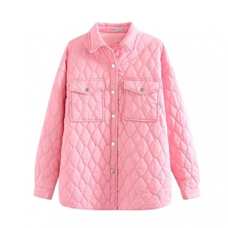 Denim Jacket Women Thin Parkas Straight Shirt Coats Fashion Blue Outwear Female Pockets Oversize Coat Woman Jacket Autumn trf