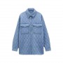 Women's Denim Coat Winter Warm Outwear Solid Long Sleeve Top Button Jackets Loose Casual Woman Jacket TRF