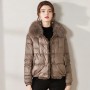 Real Fox Fur Collar Winter Women 90%White Duck Down Jacket Loose Elegant Parkas Ladies Short Warm Puffer Coat Female