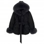 Winter Women Real Fox Fur 90% White Duck Down Coat Female Thick Hooded Puffer Jacket With Natural Fox Cuffs Parkas
